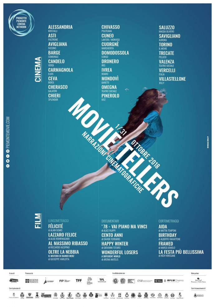 Movie Tellers - Narrazioni cinematografiche, dall'1 al 31 ottobre in 25 città del Piemonte.